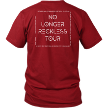 Load image into Gallery viewer, No Longer Reckless Tour T-Shirt